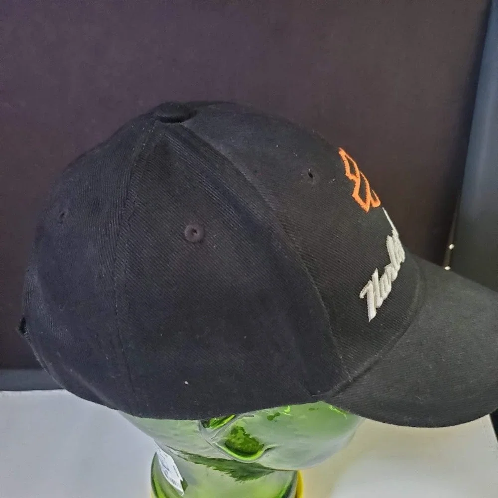 HARLEY-DAVIDSON Black Adjustable Strapback Hat Embroidered Logo & Script